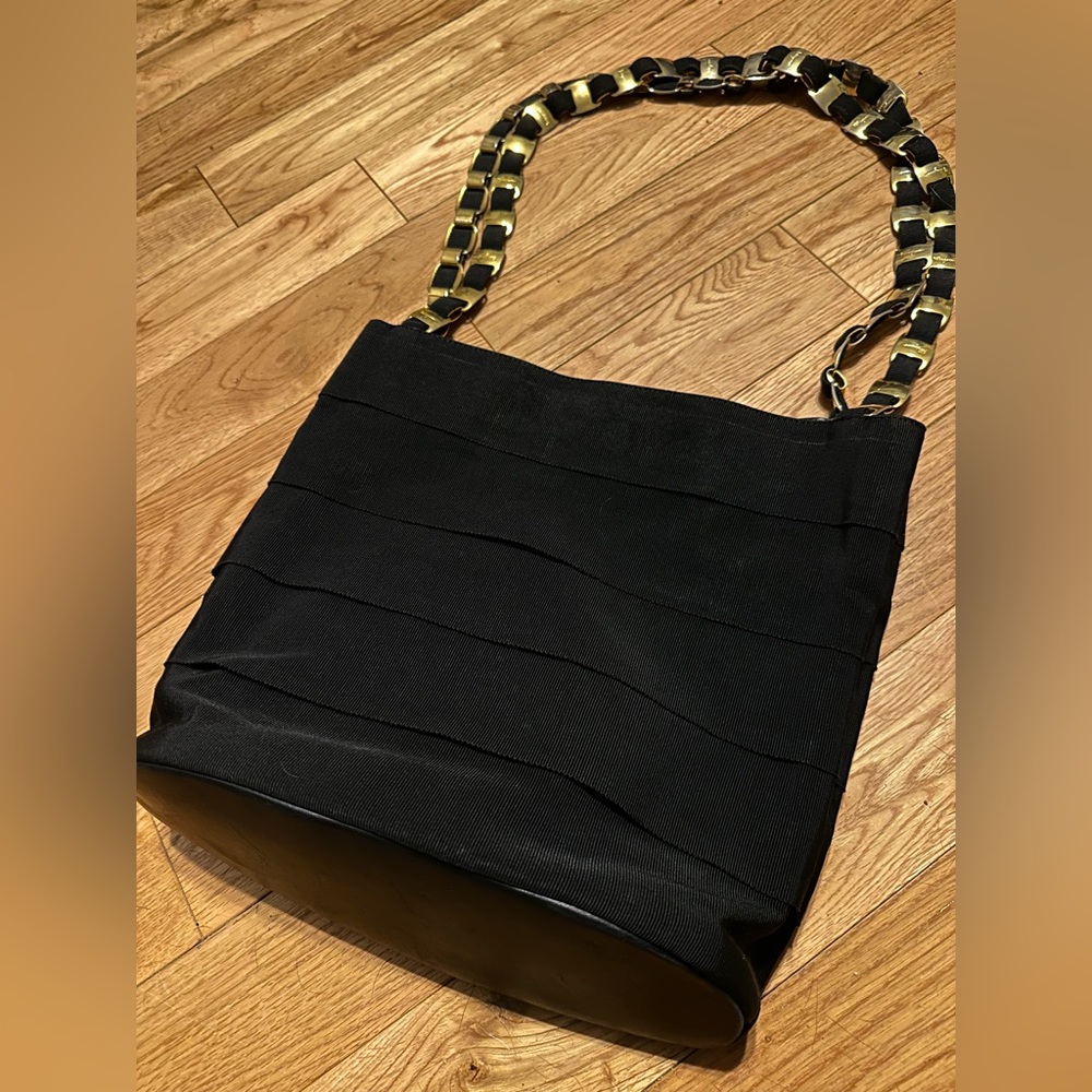 Salvatore Ferragamo metal & canvas tote bag (fits 13” MacBook Air)